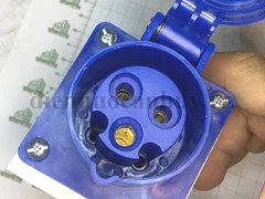 Ổ cắm công nghiệp cố định, gắn mặt 3 lỗ 3x16A IP44 - MDCE MD113