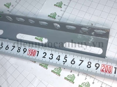 Sắt V lỗ giá kệ Xám 3x5cm - dài 2m