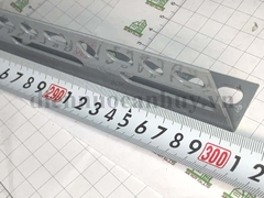 Sắt V lỗ giá kệ Xám 3x5cm - dài 3m