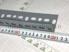 Sắt V lỗ giá kệ Xám 4x6cm - dài 2m