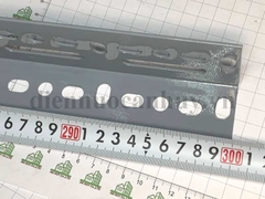 Sắt V lỗ giá kệ Xám 4x6cm - dài 3m