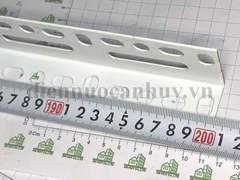 Sắt V lỗ giá kệ Trắng 3x5cm - dài 2m