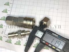 Đầu nối hơi khí nén cho ống  phi 12 loại tự khóa Z-SP SP40+PP40 (tự khóa dùng 1 tay)