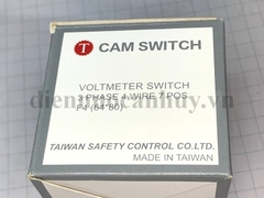 Công tắc chuyển mạch vôn kế 3 PHASE 4 Wire Vmax 600V - Đài Loan