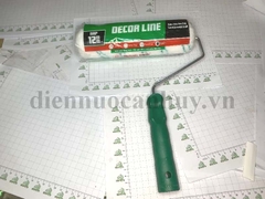 Con lăn sơn Decor Line 2 sọc xanh trục lồng, cán lớn 23 cm