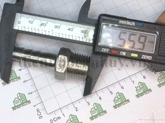 Nối đuôi chuột inox 304 ren ngoài 21 dùng cho ống 12