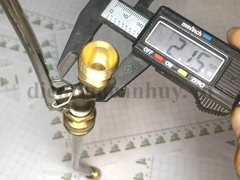 Béc xịt rửa vệ sinh điều hòa  đầu ren 22 đầu cong 135 độ