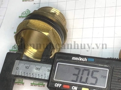 Ốc rốn bồn téc nước - đồng thau ren ngoài DN25 (1
