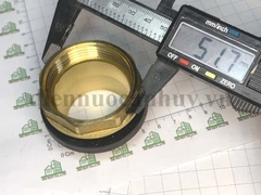 Ốc rốn bồn téc nước - đồng thau ren ngoài DN40 (1 1/2