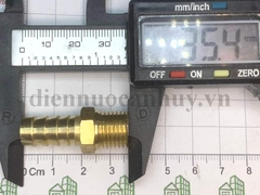 Nối đuôi chuột đồng ren Ngoài 13 ống 10 mm DN8 (1/4