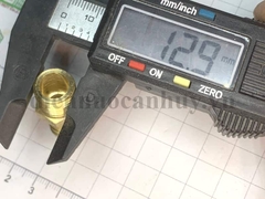 Nối đuôi chuột đồng ren Ngoài 13 ống 10 mm DN8 (1/4