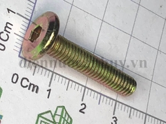 Bulong lục giác chìm đầu dẹt bắt giường tủ gỗ - Bulong vàng 6x30 (100 con/túi)