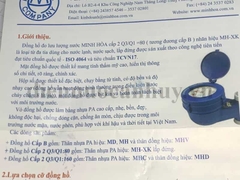 Đồng hồ nước nhựa Minh Hòa đa tia cấp B - lắp lắp đứng MH-XH 15