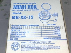 Đồng hồ nước nhựa Minh Hòa đa tia cấp B - lắp lắp đứng MH-XH 15