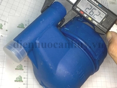 Đồng hồ nước nhựa Minh Hòa đa tia cấp B - lắp lắp đứng MH-XH 15