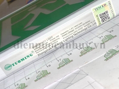 Đèn exit chỉ hướng 2 mặt 1 phía có kiểm định Tuoning -