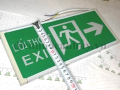 Đèn exit chỉ hướng 2 mặt 1 phía có kiểm định Tuoning -