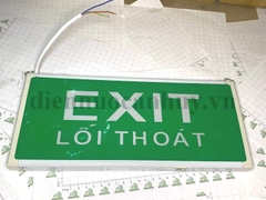 Đèn exit lối thoát 1 mặt có kiểm định Tuoning - E2W-18
