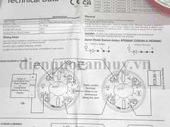 Đầu báo khói kèm đế có kiểm định EFXN533 + EFXN520
