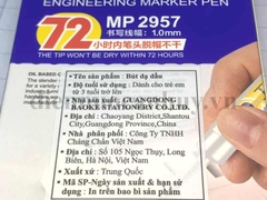 Bút lấy dấu kỹ thuật đầu nhỏ dài 2m màu xanh, chuyên dụng cho lỗ lấy dấu lỗ nhỏ