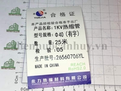 gen co 40 dành cho cốt 240  - đỏ  (25 m/cuộn)