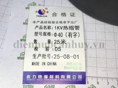gen co 40 dành cho cốt 240  - đen  (25 m/cuộn)