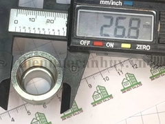 Lo inox 304 - xịn có vành, tròn dài đường kính danh nghĩa DN15 ren cỡ 1/2