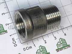 Lo inox 304 - xịn có vành, tròn dài đường kính danh nghĩa DN15 ren cỡ 1/2