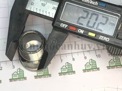 Lo inox 304 - xịn có vành, tròn dài đường kính danh nghĩa DN15 ren cỡ 1/2