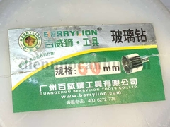 Mũi khoan khoét kính- gạch men phi 60 - trung quốc hiệu berry