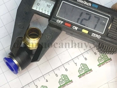 Đầu cút nối nhanh khí nén ren ngoài 13 ống khí 10mm