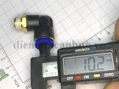 Đầu cút nối nhanh khí nén ren ngoài 13 ống khí 10mm