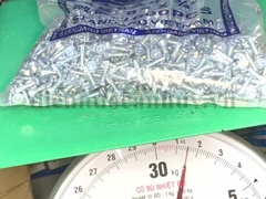 Vít ren mịn dài 1.5cm mầu trắng đầu tự khoan đuôi cá
