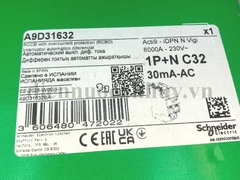 Át Chống Giật bảo vệ quá tải Schneider (Sn) Acti9 - RCBO 32A 1P+N 30MA 6kA - A9D31632