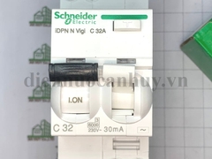 Át Chống Giật bảo vệ quá tải Schneider (Sn) Acti9 - RCBO 32A 1P+N 30MA 6kA - A9D31632