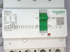 Át khối MCCB Schneider loại không chỉnh dòng, 3 pha 4 cực 63A dòng điện phá hủy 10kA, xuất xứ ấn độ G12T4F63