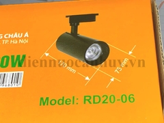 Đèn rọi 20W vỏ đen ánh sáng vàng Asia RD20-06