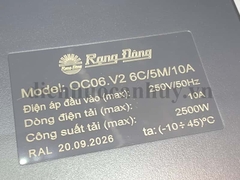 Ổ cắm kéo rạng đông dài 5m có dây cắm màu đen, có công tắc loại 10A, chịu tải thấp