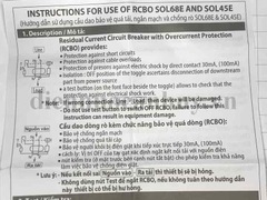 át tô mát Chống Giật Sino loại 2 cực 16A, dòng cắt 30mA, an toàn, phù hợp làm át nguồn cho bàn gia công