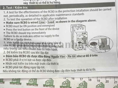 át tô mát Chống Giật Sino loại 2 cực 16A, dòng cắt 30mA, an toàn, phù hợp làm át nguồn cho bàn gia công