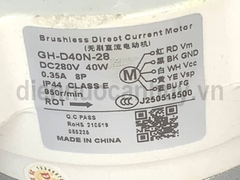 Quạn cục nóng điều hòa Daikin xịn trắng 40W 5 dây xuôi chiều loại dầy
