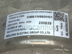 Quạt dàn nóng điều hòa Wolong 32W 3 dây ren ngược cánh quay xuôi chiều