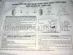 Quạt đảo trần cánh 400 khiều khiển xa Vinawind QTĐ400X-ĐB