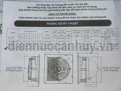 Quạt hút mùi Pana Nanoco NCV2020-C 18W trần ngang lỗ mở 262x262