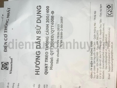 Quạt treo tường cánh 300 QTT300 Vinawin điện cơ