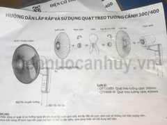 Quạt treo tường cánh 300 QTT300 Vinawin điện cơ