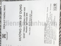 Quạt treo tường cánh 450 QTT450 Vinawin điện cơ