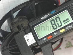 Quạt tủ lạnh phi 100 Toshiba 12V 0.11A Nidec GW10C12MS2BA