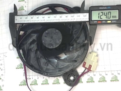 Quạt tủ lạnh tròn phi 124 Toshiba 12V 0.171A Nidec GW12E12MS1FB