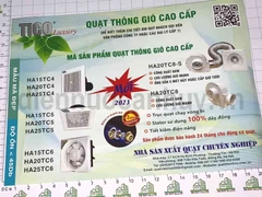 Quạt hút mùi Tico trần thẳng 14AV6 ống D105
